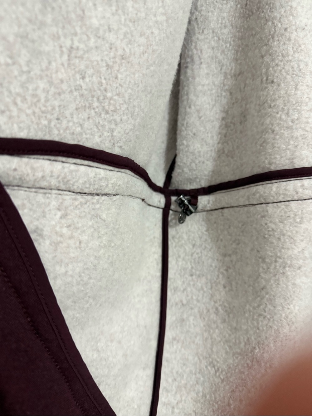 Lululemon &Go Take You There Cotton & Fleece Wrap Heathered Arctic Plum Size 10 - Picture 5 of 7